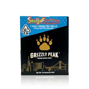 GRIZZLY PEAK - GRIZZLY PEAK X SOULJA EXOTICS - Infused Preroll - Soulja Boy - THCa Diamonds - 7-Pack - 3.5G