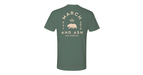 MARCH AND ASH - Unisex - Forest Green March and Ash Tee - XS