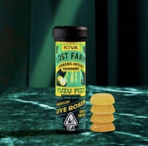 LOST FARM - [Lost Farm] Live Rosin Gummies - 100mg - Yuzu Fizz Sour Dream (S/H)