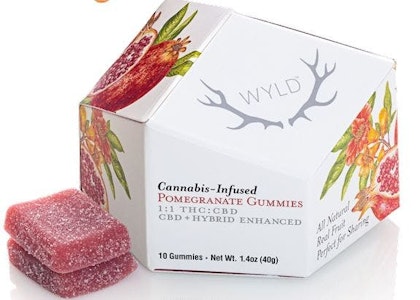 WYLD - Wyld Gummies Pomegranate CBD 1:1