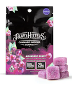 Heavy Hitters 100mg THC Gummy Pack Moondrop Grape (I)