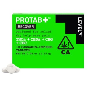 Level - Level ProTab Recover 10 Tablets 99mgTHCa/107mgCBDa/45mgCBG/24mgCBC Per Package