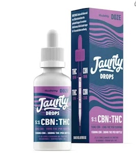 JAUNTY - JAUNTY | DOZE Drops | 5:1 CBN:THC | Blueberry | 30ML