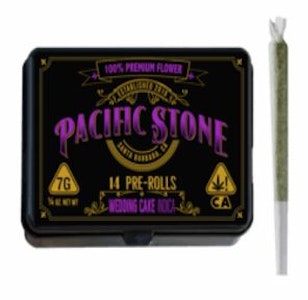PACIFIC STONE - [Pacific Stone] Preroll 14 Pack - 7g - Wedding Cake (I)