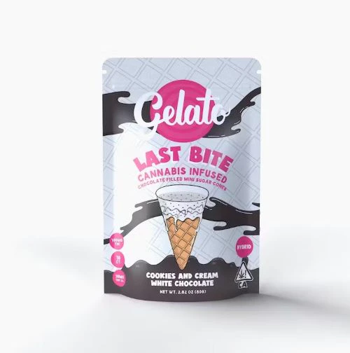 Gelato - GELATO: Last Bite Cookies & Cream Mini Sugar Cone 10 pieces/100mg (H) Main Image