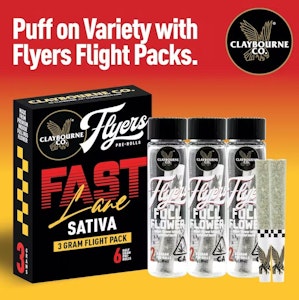 CLAYBOURNE CO. - [Claybourne Co.] Variety Preroll 6 Pack - 3g - Fast Lane