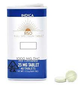 Grand Daddy Purple - RSO Tablets - 1000mg (I) - Emerald Bay Wellness