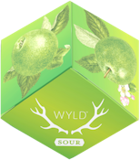 Wyld-Sour Apple 100mg THC Gummies-Sativa Enhanced