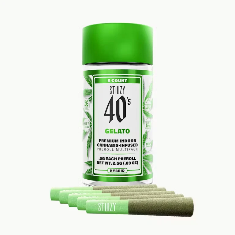 STIIIZY - STIIIZY - Preroll - Gelato Infused 40's 5pk - 2.5g Main Image