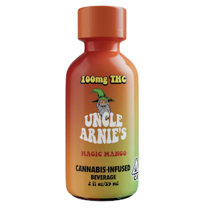 Uncle Arnie's Beverage - 100mg THC Magic Mango Shot 2oz - Uncle Arnie's