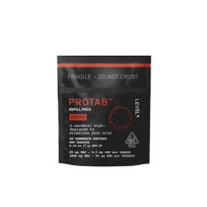 Protab+ Sativa | Refill Pack (40pk) 25mg Tablets | LEVEL