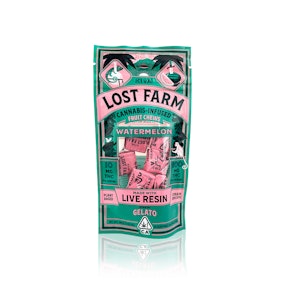 LOST FARM - Edible - Watermelon - Gelato - Live Resin - Fruit Chews - 100MG