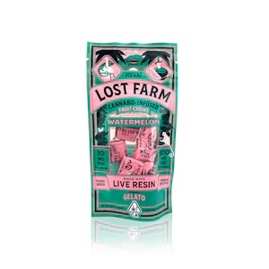 LOST FARM - LOST FARM - Edible - Watermelon - Gelato - Live Resin - Fruit Chews - 100MG