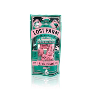 LOST FARM - LOST FARM - Edible - Watermelon - Gelato - Live Resin - Fruit Chews - 100MG