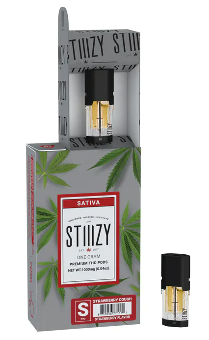 STIIIZY - Strawberry Cough 1g Pod - Los Angeles Dispensary Menu - Space ...