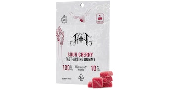 Heavy Hitters - Sour Cherry Diamond Infused Fast Acting Gummies - 100mg