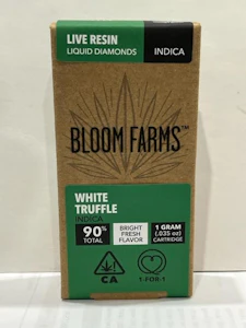 Bloom Farms - White Truffle 1g Live Resin Cart - Bloom Farms