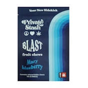 Private Stash | Blast Fruit Chews | Mary Blueberry | 100mg