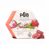 100mg THC P&B Kitchen - Lychee Solventless Hash Infused Gummies (20 pack)