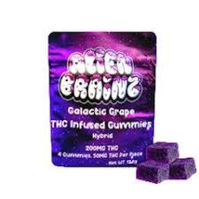 Alien Brainz - Grape 200MG (4x50MG)