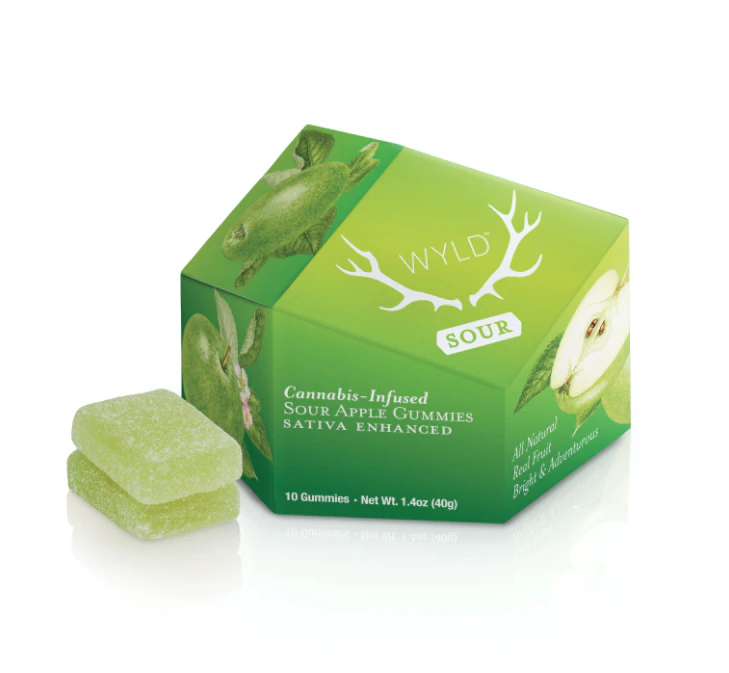 WYLD - WYLD - Sour Apple Gummies - 100mg Main Image