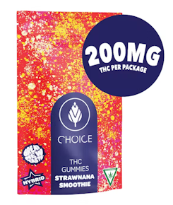 Choice - Strawnana Smoothie Gummies 200MG (10x20MG) 