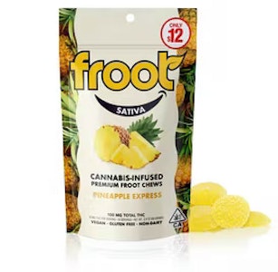 FROOT - Froot Pineapple Express gummies (VEGAN/GF) 100mg