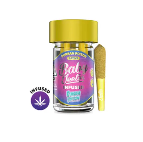 Jeeter - Baby Jeeter Durban Poison Infused Preroll Pack (S) 2.5g Main Image