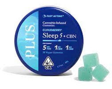 Cloudberry Sleep Gumies - THC/CBD/CBN 5:1:1 z Plus Products