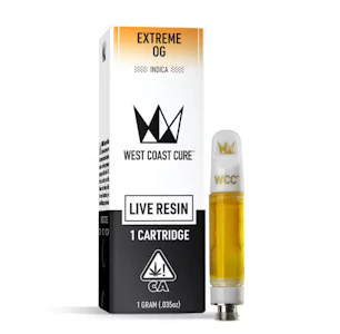 West Coast Cure - EXTREME OG LIVE RESIN CART 1G - WEST COAST CURE