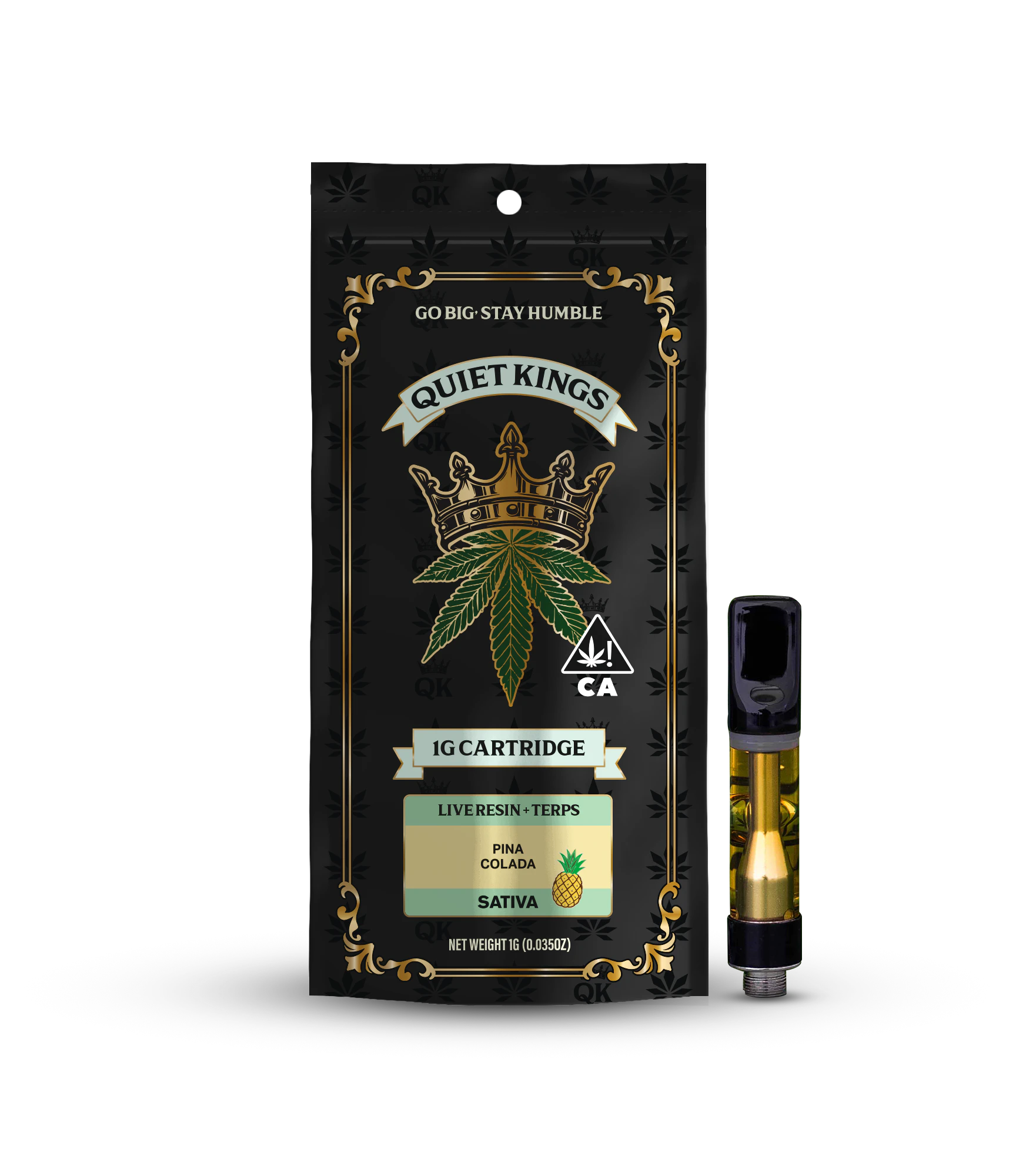 Quiet Kings - Quiet Kings | Pina Colada | Live Resin Cartridge | 1g Main Image
