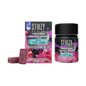 STIIIZY - STIIIZY CRIMSON BERRY 2:1 CBN Nano GUMMIES 100mg
