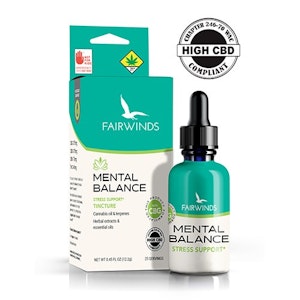 Fairwinds - Fairwinds | Mental Balance | Tincture | DOH | 40mg THC : 375mg CBD : 375mg CBG : 75 mg CBN
