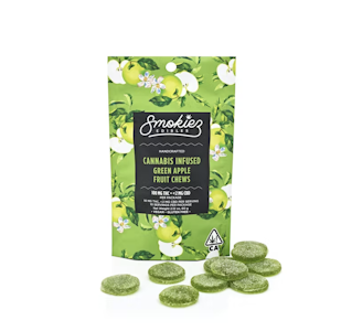 Smokiez Edibles - 100mg THC Green Apple Fruit Chews (10mg - 10 pack) - Smokiez