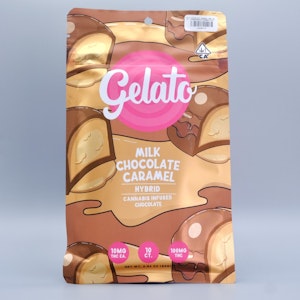 Milk Chocolate Caramel Bar 100mg - Gelato