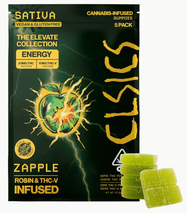 CLSICS - CLSICS Live Rosin Gummies Sativa THC-V/THC Zapple 5pk Main Image