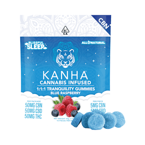 KANHA - Kanha - 100mg - 10ct Gummies - Tranquility 1:1:1 CBN:CBD:THC
