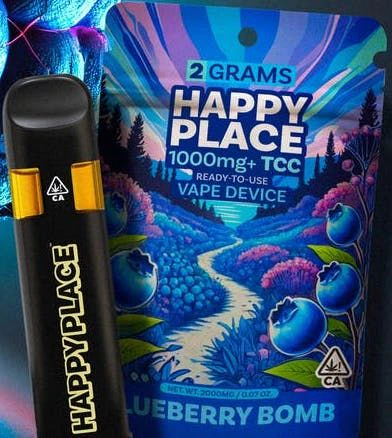 Happy Place - Happy Place - 2g AIO Vape - Blueberry Bomb Main Image