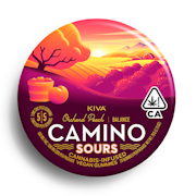 Camino | Sours Orchard Peach 1:1 | Balance | CBD Gummies | 10pk | 100mg