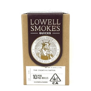 LOWELL HERB CO - LOWELL QUICKS: THE CREATIVE SATIVA 3.5G PRE-ROLL 10PK