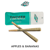Apples & Bananas - Caddy - Twofer Pre-rolls - 2x1g