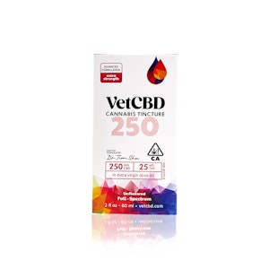 VETCBD - VET CBD - Tincture - CBD 250MG : THC 25MG - 60ML