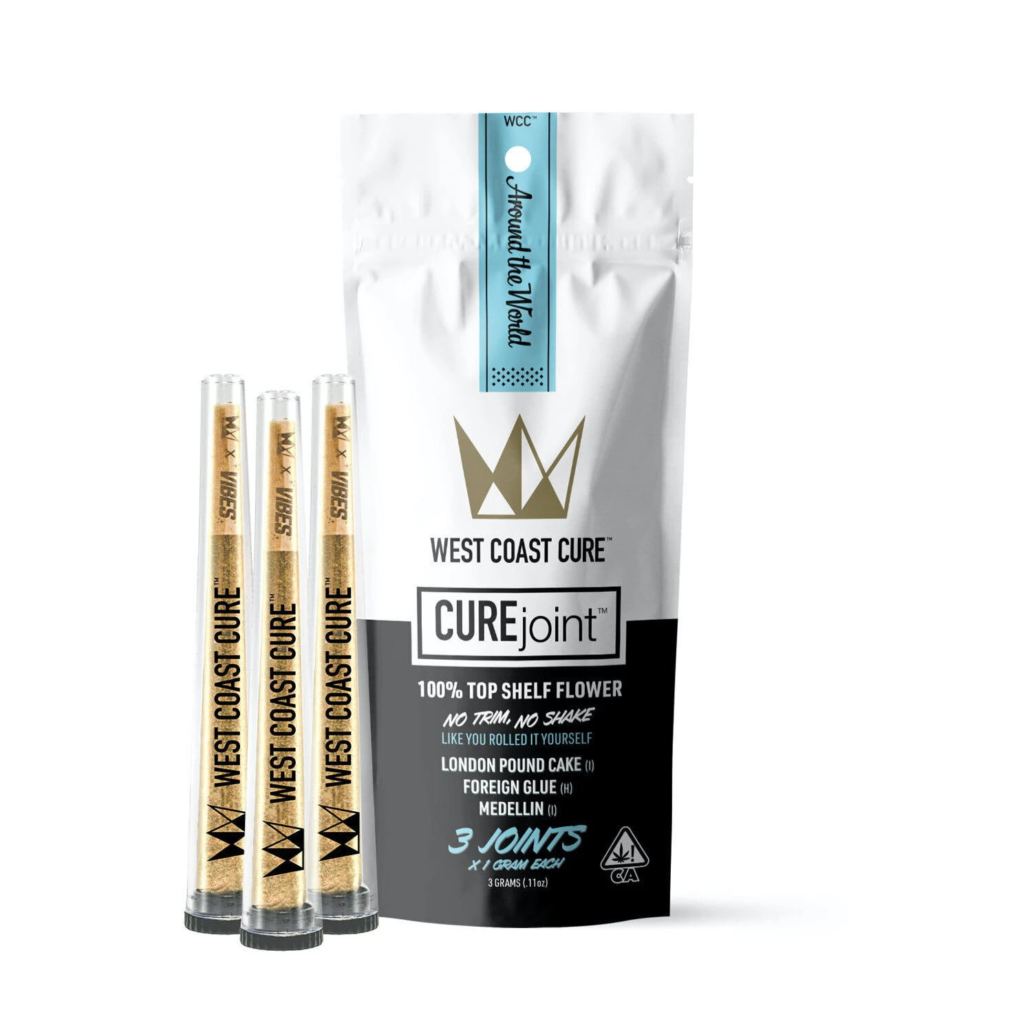 West Coast Cure - Around the world - CUREjoint - 1g, 3-pack Main Image