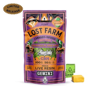LOST FARM - Orange n Dreams - (Live Resin Infused) Fruit Chews - 2:1(THC:CBN) 100mg (I) - Lost Farms