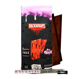 PACKS - PACKWRAPS Hemp Wraps 2pk w/ Glass Tip - Grape