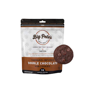 Big Pete's Treats - Double Chocolate SATIVA | 10mg Cookies 10pk 100mg (S)