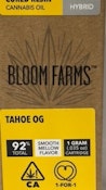 Tahoe OG 1g Cured Resin Cart - Bloom Farms 