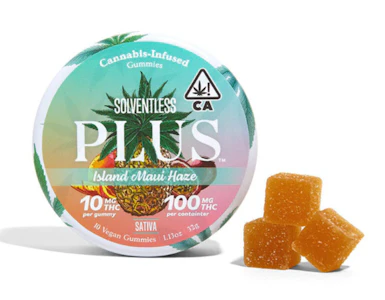 PLUS Gummies - PLUS Gummies - Solventless - Island Maui Haze 100mg