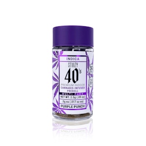 STIIIZY - STIIIZY - Infused Preroll - Purple Punch - 40's Mini Joints - 5-Pack - 2.5G