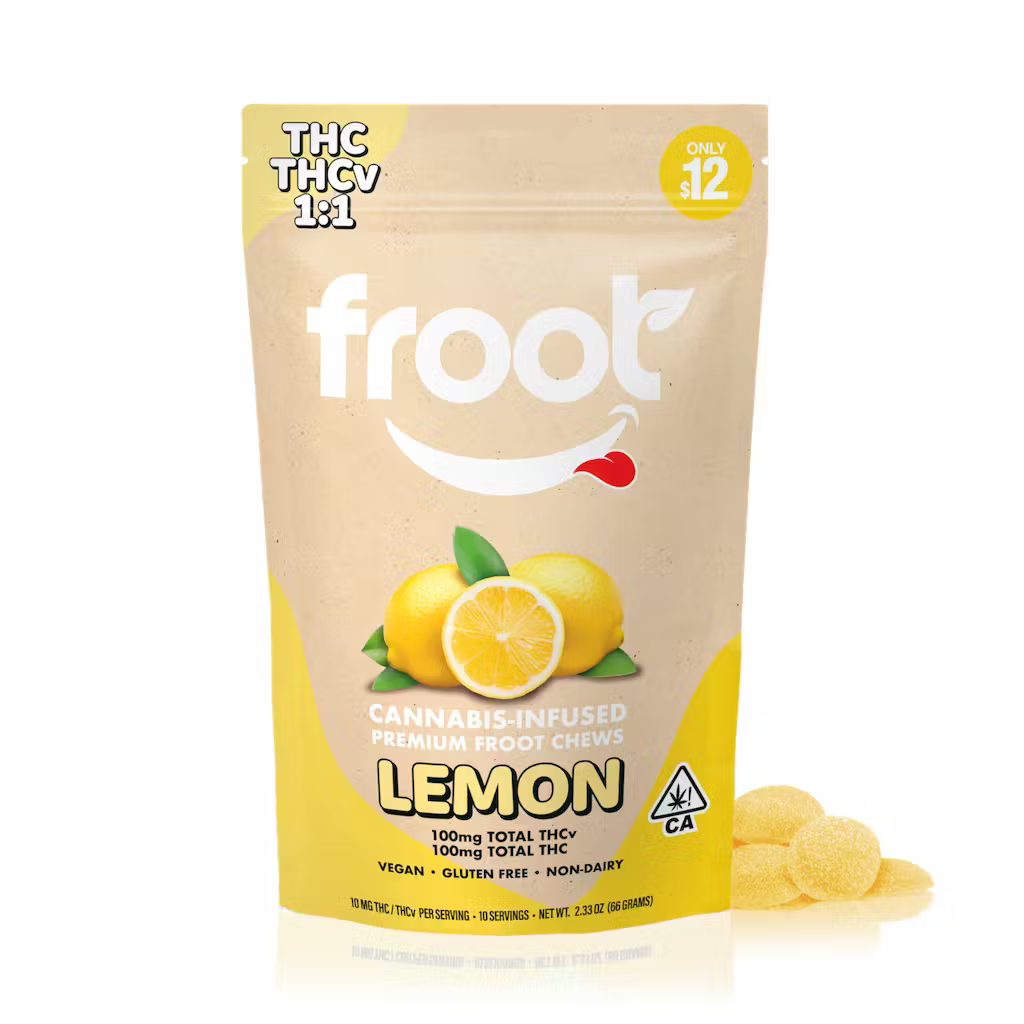 Froot | Lemon 100mg (Sativa) - Gummies 10pk
